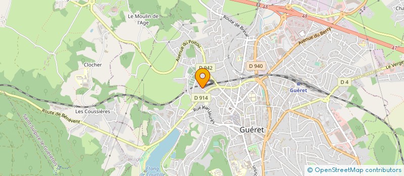 localisation de l'entreprise MADAME CELINE BODARD  SAINT-SULPICE-LE-GUERETOIS