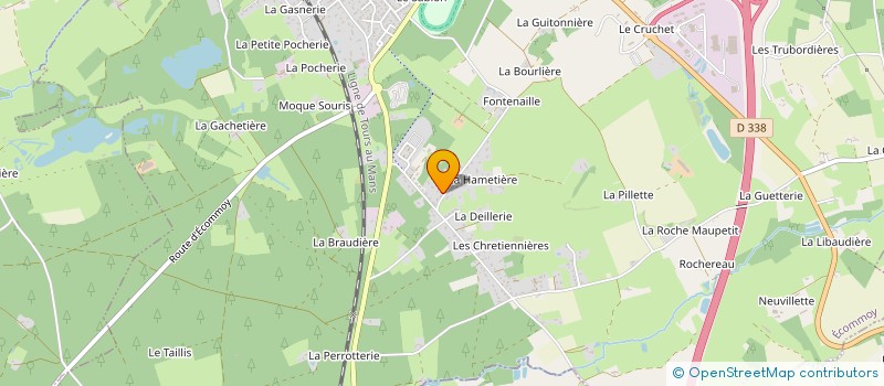 localisation de l'entreprise MADAME CELINE BODEREAU  ECOMMOY