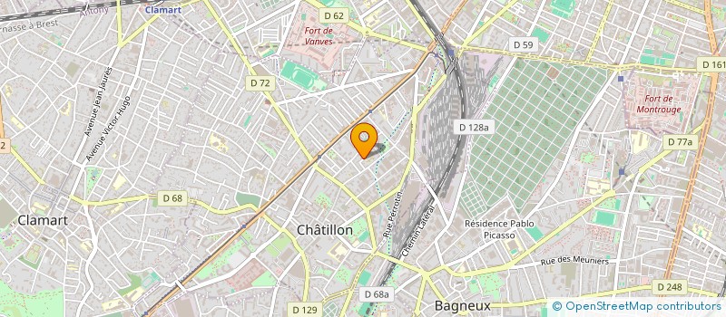 localisation de l'entreprise MADAME CELINE BOISSIER à CHATILLON