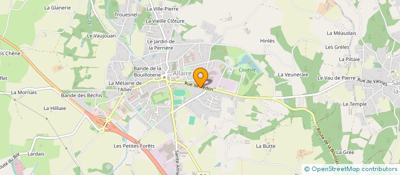 localisation de l'entreprise MADAME CELINE BOITEUX à ALLAIRE