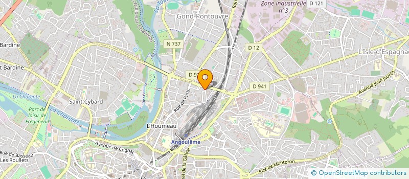 localisation de l'entreprise MADAME CELINE BOIZET à ANGOULEME