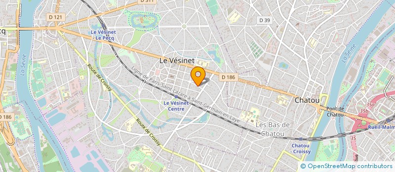 localisation de l'entreprise MADAME CELINE BOMBES DE VILLIERS  LE VESINET