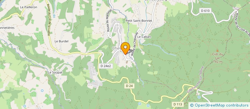 localisation de l'entreprise MADAME CELINE BONNEFOND  CHEVINAY