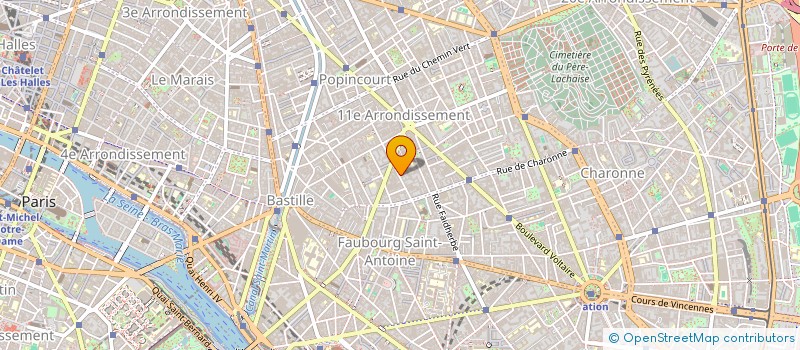 localisation de l'entreprise MADAME CELINE BONNET  PARIS