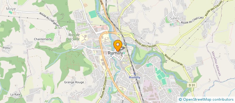 localisation de l'entreprise MADAME CELINE BONNET  RUMILLY