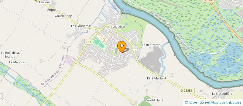 localisation de l'entreprise MADAME CELINE BONNIN  SOUBISE