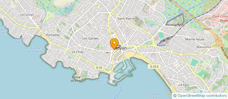 localisation de l'entreprise MADAME CELINE BONTEMPS  ROYAN