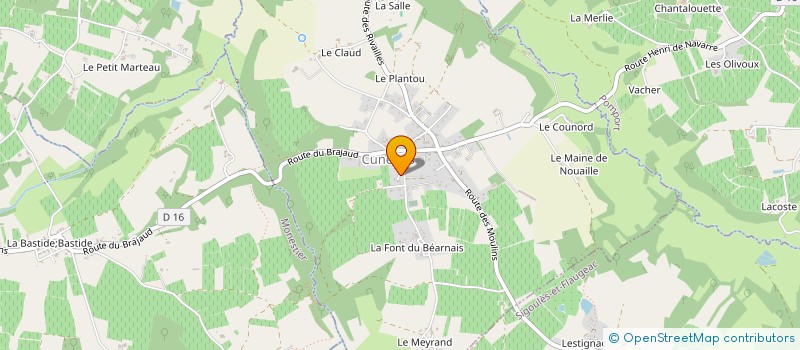 localisation de l'entreprise MADAME CELINE BORDERIE  CUNEGES