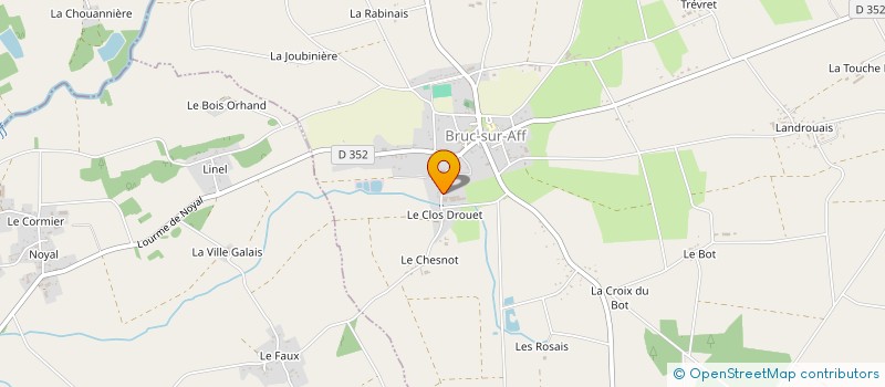 localisation de l'entreprise MADAME CELINE BORDIER  BRUC-SUR-AFF