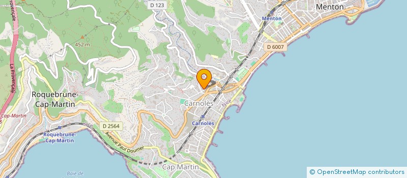 localisation de l'entreprise MADAME CELINE BORLA à ROQUEBRUNE-CAP-MARTIN