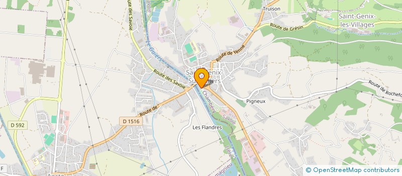 localisation de l'entreprise MADAME CELINE BORNARD  SAINT-GENIX-LES-VILLAGES