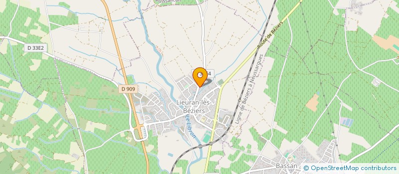 localisation de l'entreprise MADAME CELINE BORNOT à LIEURAN-LES-BEZIERS