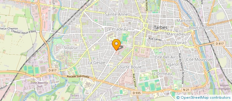 localisation de l'entreprise MADAME CELINE BOSC  TARBES