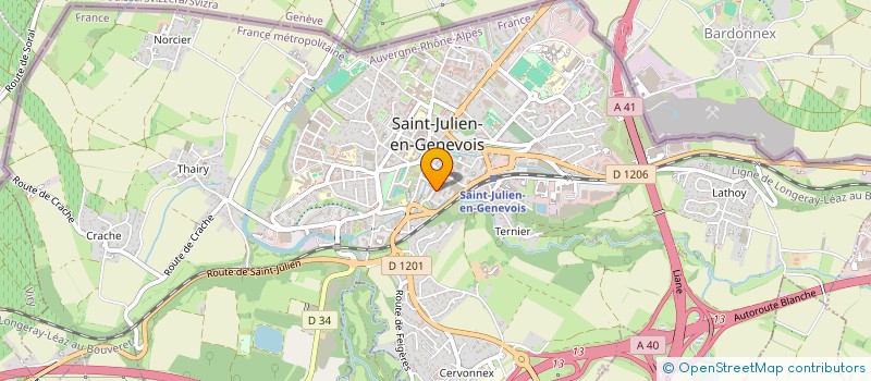 localisation de l'entreprise MADAME CELINE BOUCLIER à SAINT-JULIEN-EN-GENEVOIS