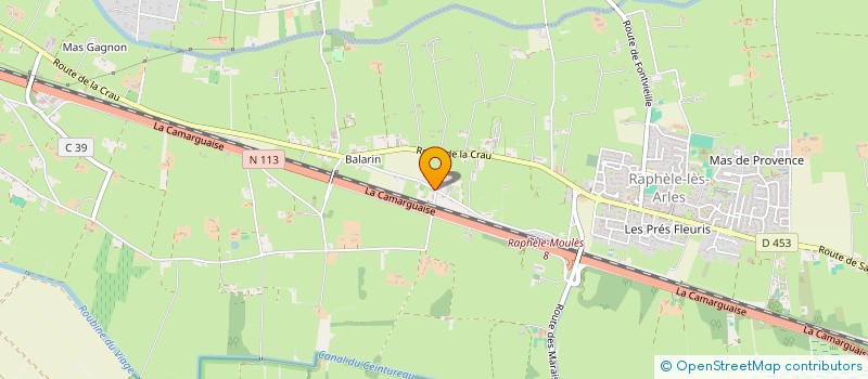 localisation de l'entreprise MADAME CELINE BOUDET  ARLES