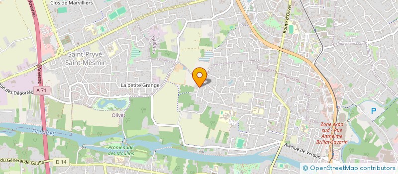 localisation de l'entreprise MADAME CELINE BOUDY  OLIVET