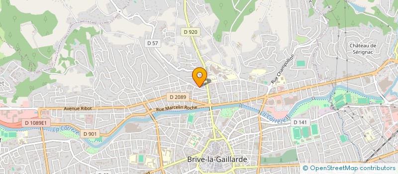 localisation de l'entreprise MADAME CELINE BOUFFARD  BRIVE-LA-GAILLARDE