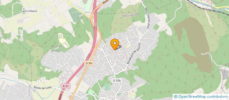 localisation de l'entreprise MADAME CELINE BOUIN  MEYREUIL