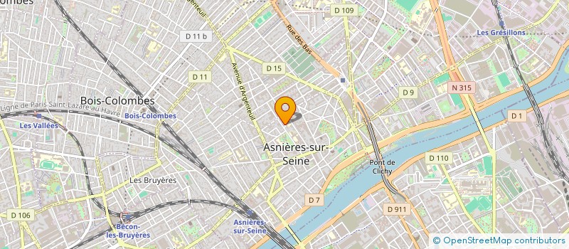 localisation de l'entreprise MADAME CELINE BOULAND à ASNIERES-SUR-SEINE