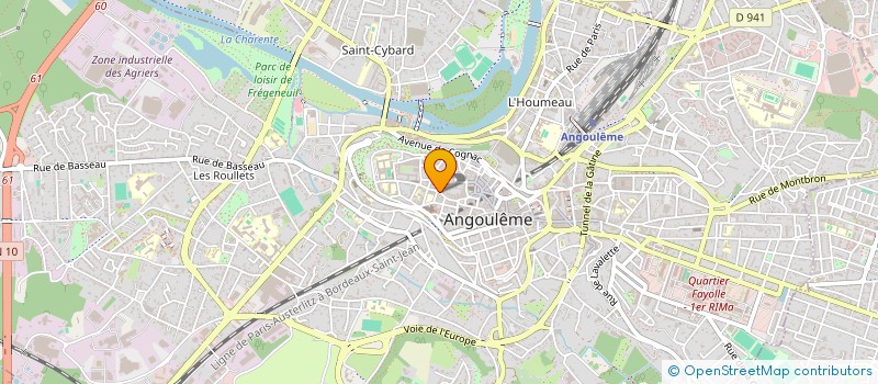 localisation de l'entreprise MADAME CELINE BOULANGER à ANGOULEME