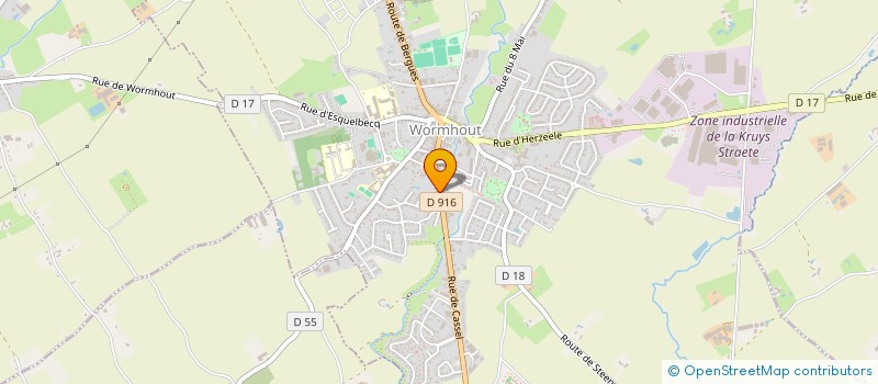 localisation de l'entreprise MADAME CELINE BOULOGNE  WORMHOUT