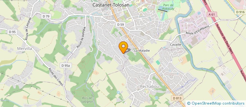 localisation de l'entreprise MADAME CELINE BOUQUET à CASTANET-TOLOSAN