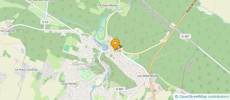 localisation de l'entreprise MADAME CELINE BOURBAN à BAGNOLES-DE-L'ORNE-NORMANDIE