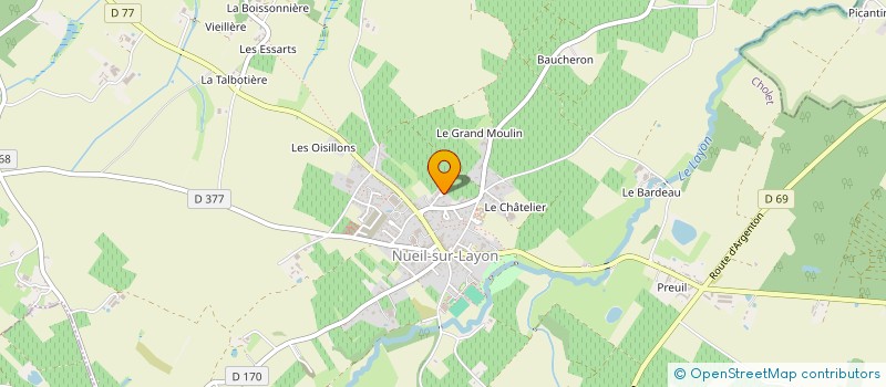 localisation de l'entreprise MADAME CELINE BOURDIN à LYS-HAUT-LAYON