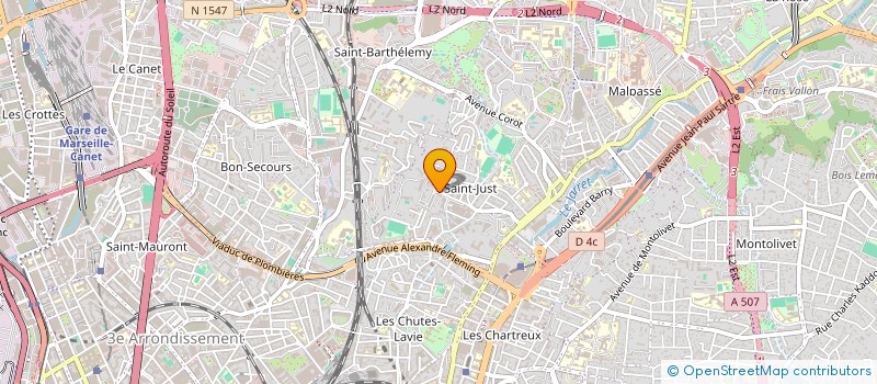 localisation de l'entreprise MADAME CELINE BOURGOIN à MARSEILLE
