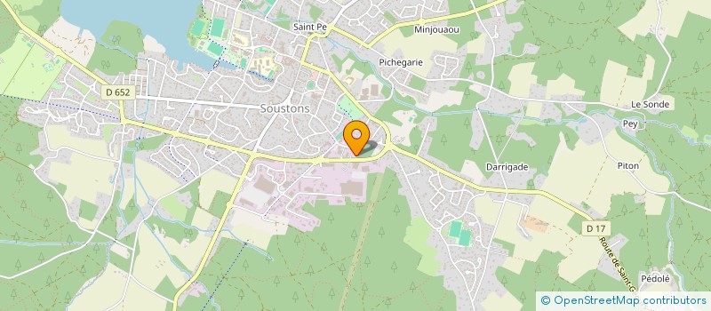 localisation de l'entreprise MADAME CELINE BOURIE  SOUSTONS