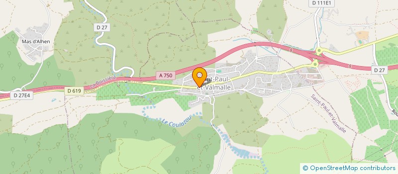 localisation de l'entreprise MADAME CELINE BOURLON  SAINT-PAUL-ET-VALMALLE