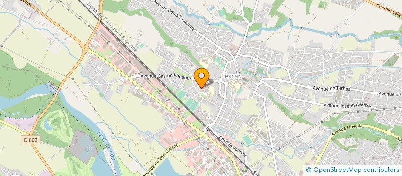 localisation de l'entreprise MADAME CELINE BOURRETERE  LESCAR