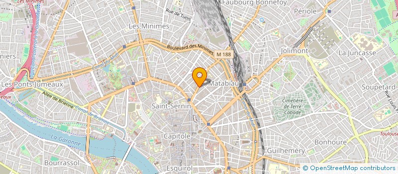 localisation de l'entreprise MADAME CELINE BOUSQUET à TOULOUSE