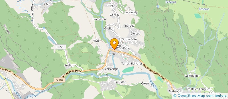 localisation de l'entreprise MADAME CELINE BOUVET  MIEUSSY