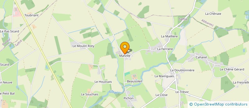 localisation de l'entreprise MADAME CELINE BOUVET à SAFFRE