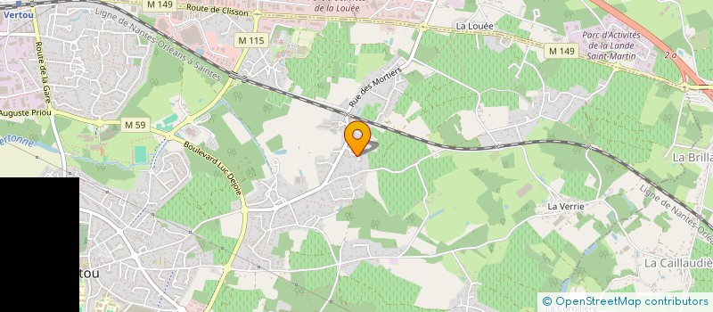 localisation de l'entreprise MADAME CELINE BOUVET  VERTOU