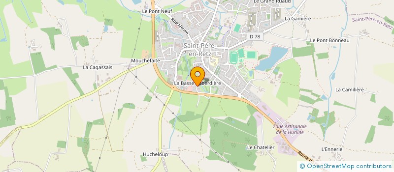 localisation de l'entreprise MADAME CELINE BOUVET à SAINT-PERE-EN-RETZ