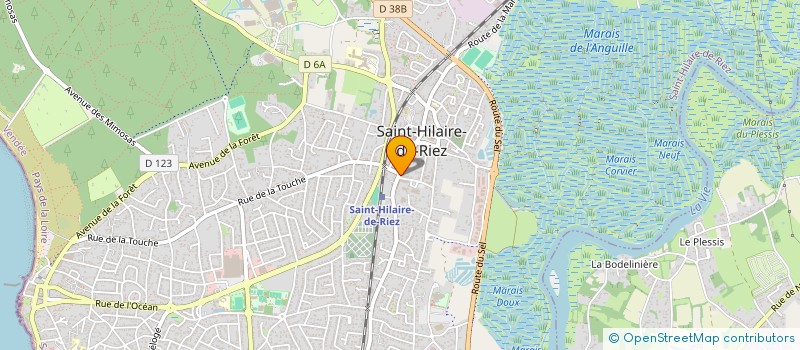 localisation de l'entreprise MADAME CELINE BOUVIER à SAINT-HILAIRE-DE-RIEZ