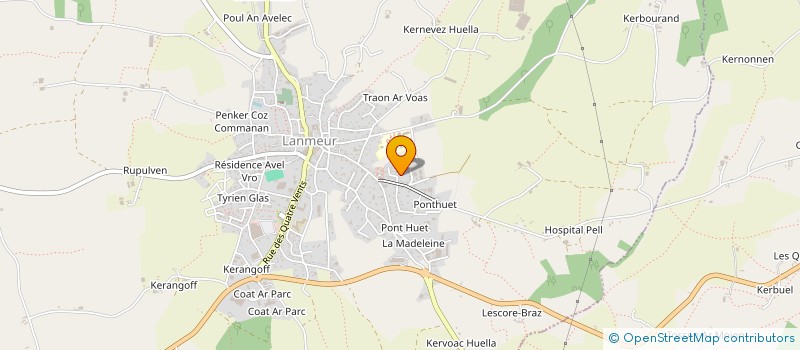 localisation de l'entreprise MADAME CELINE BRAJEUL  LANMEUR