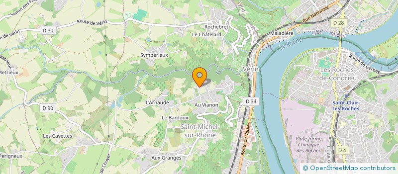 localisation de l'entreprise MADAME CELINE BRALY  PELUSSIN