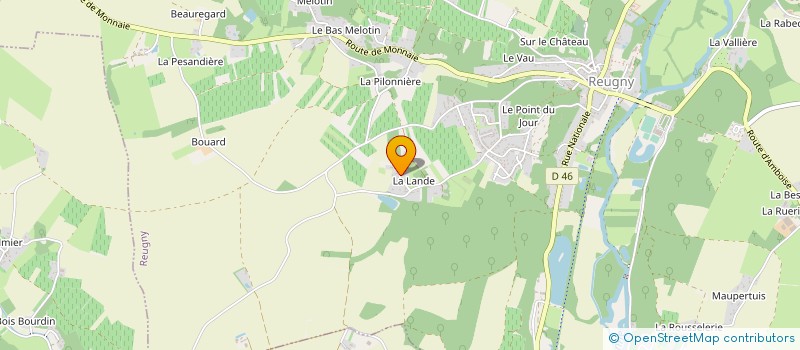 localisation de l'entreprise MADAME CELINE BRANDT à REUGNY
