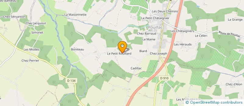 localisation de l'entreprise MADAME CELINE BRAUD  POUILLAC