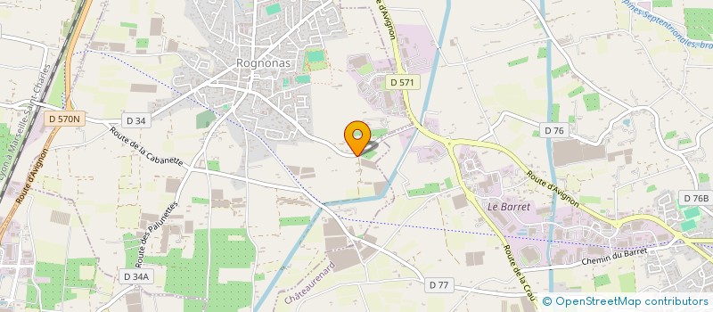 localisation de l'entreprise MADAME CELINE BRAUN  ROGNONAS