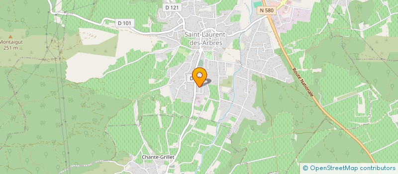 localisation de l'entreprise MADAME CELINE BREMOND  SAINT-LAURENT-DES-ARBRES