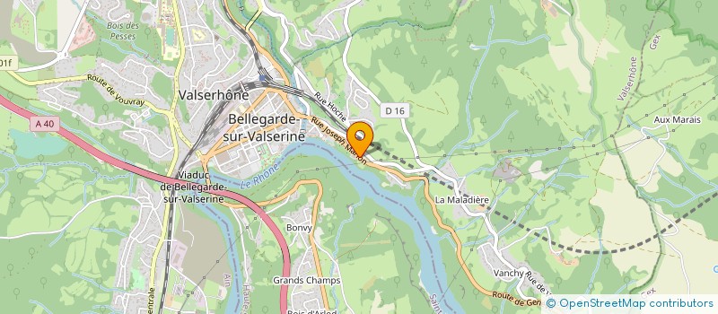 localisation de l'entreprise MADAME CELINE BRESSEL à VALSERHONE