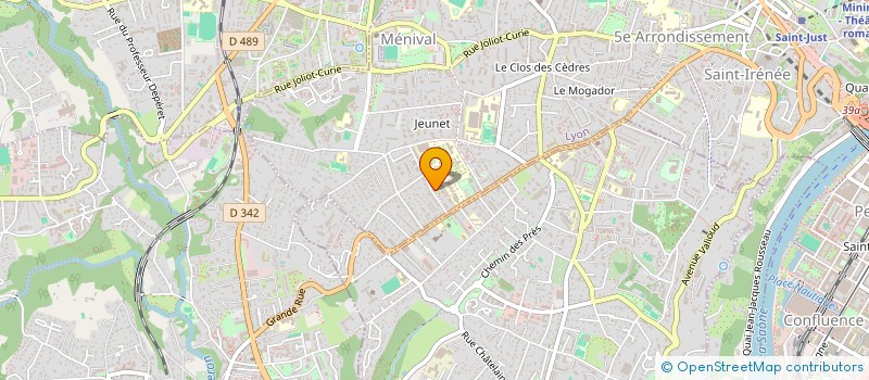 localisation de l'entreprise MADAME CELINE BRET à LYON