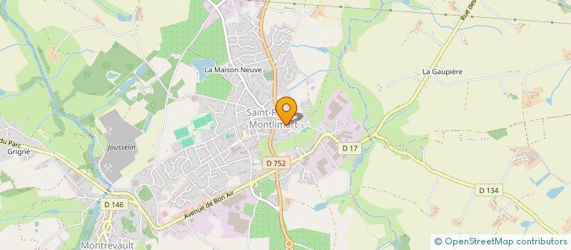 localisation de l'entreprise MADAME CELINE BRETAUDEAU à MONTREVAULT-SUR-EVRE