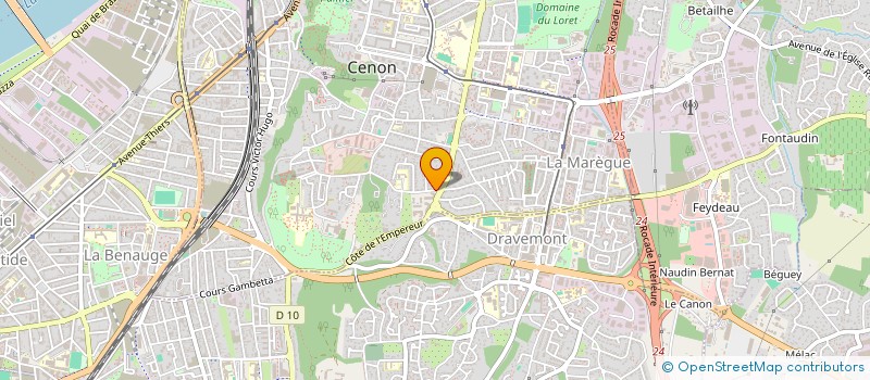 localisation de l'entreprise MADAME CELINE BRETEAU  CENON