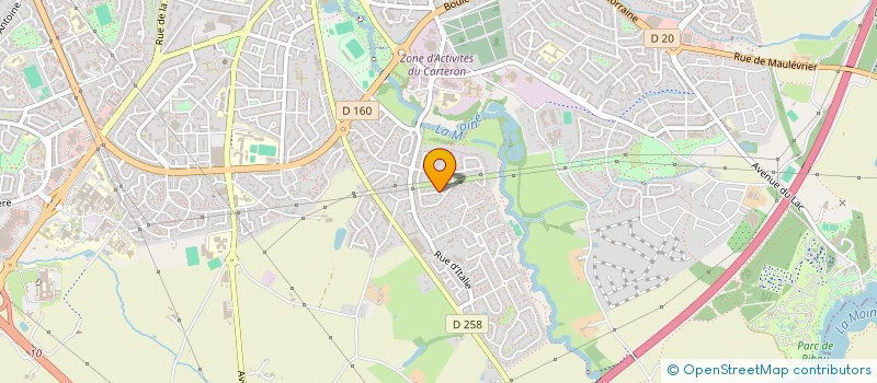 localisation de l'entreprise MADAME CELINE BREVET à CHOLET