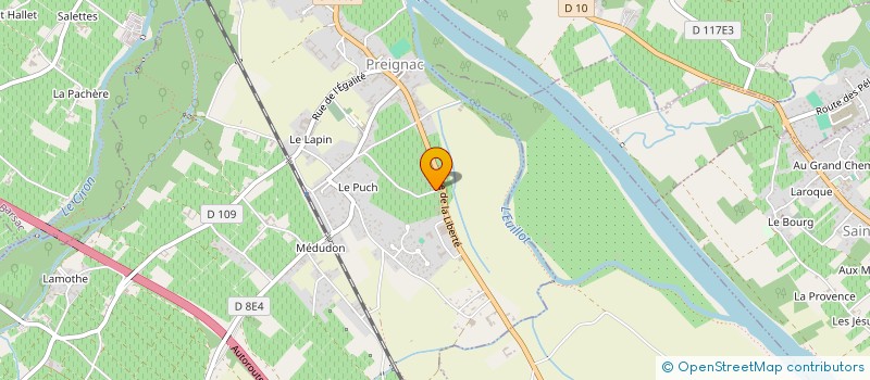 localisation de l'entreprise MADAME CELINE BRICOGNE  PREIGNAC